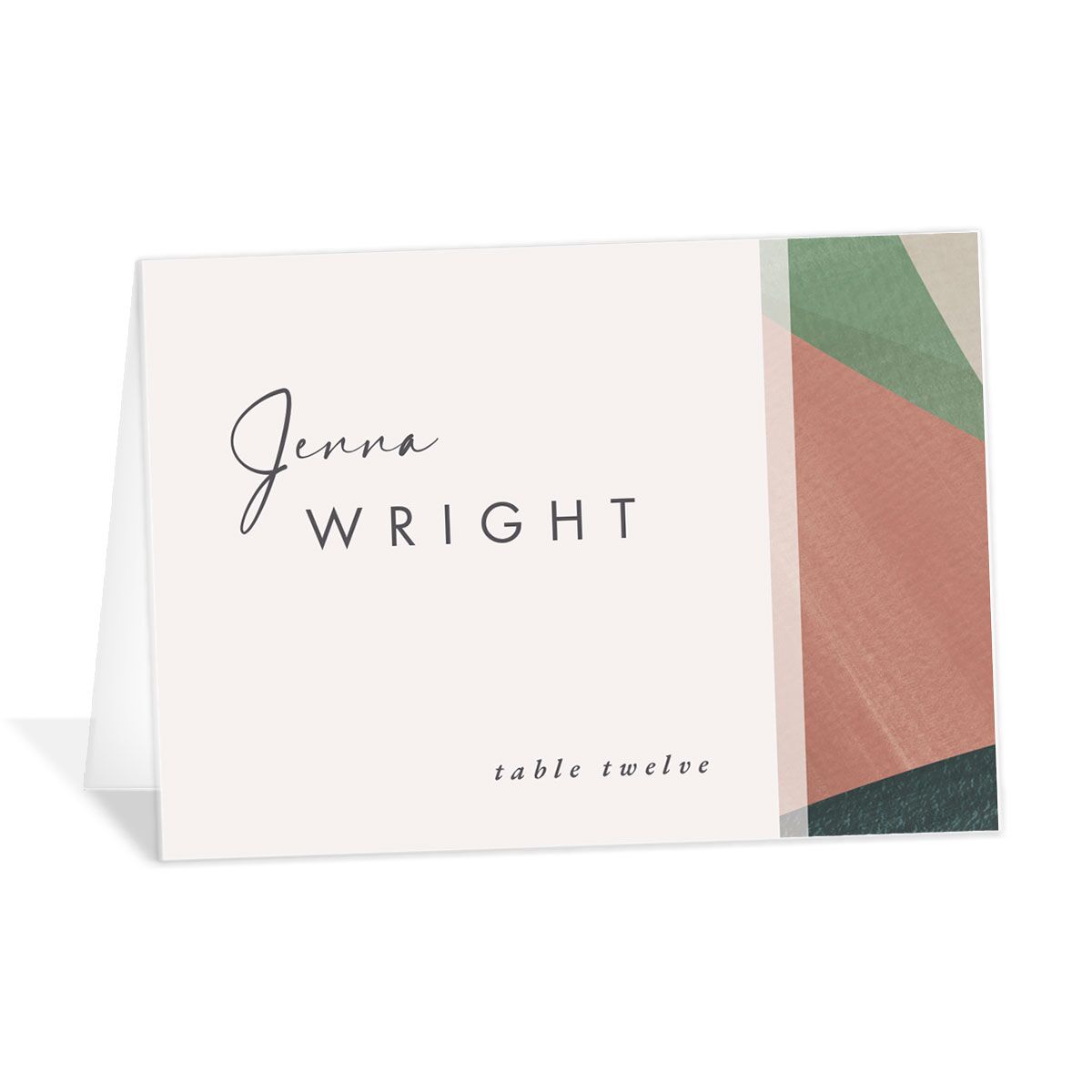 Abstract Geometric Place Cards