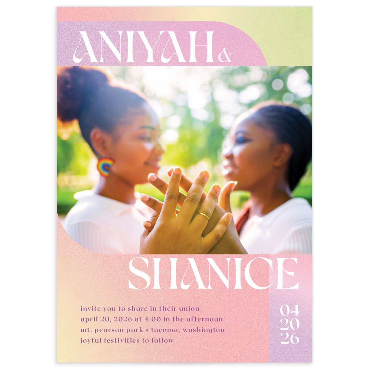 Aura Love Wedding Invitations