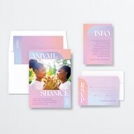 Aura Love Wedding Invitations Orchid Signature No