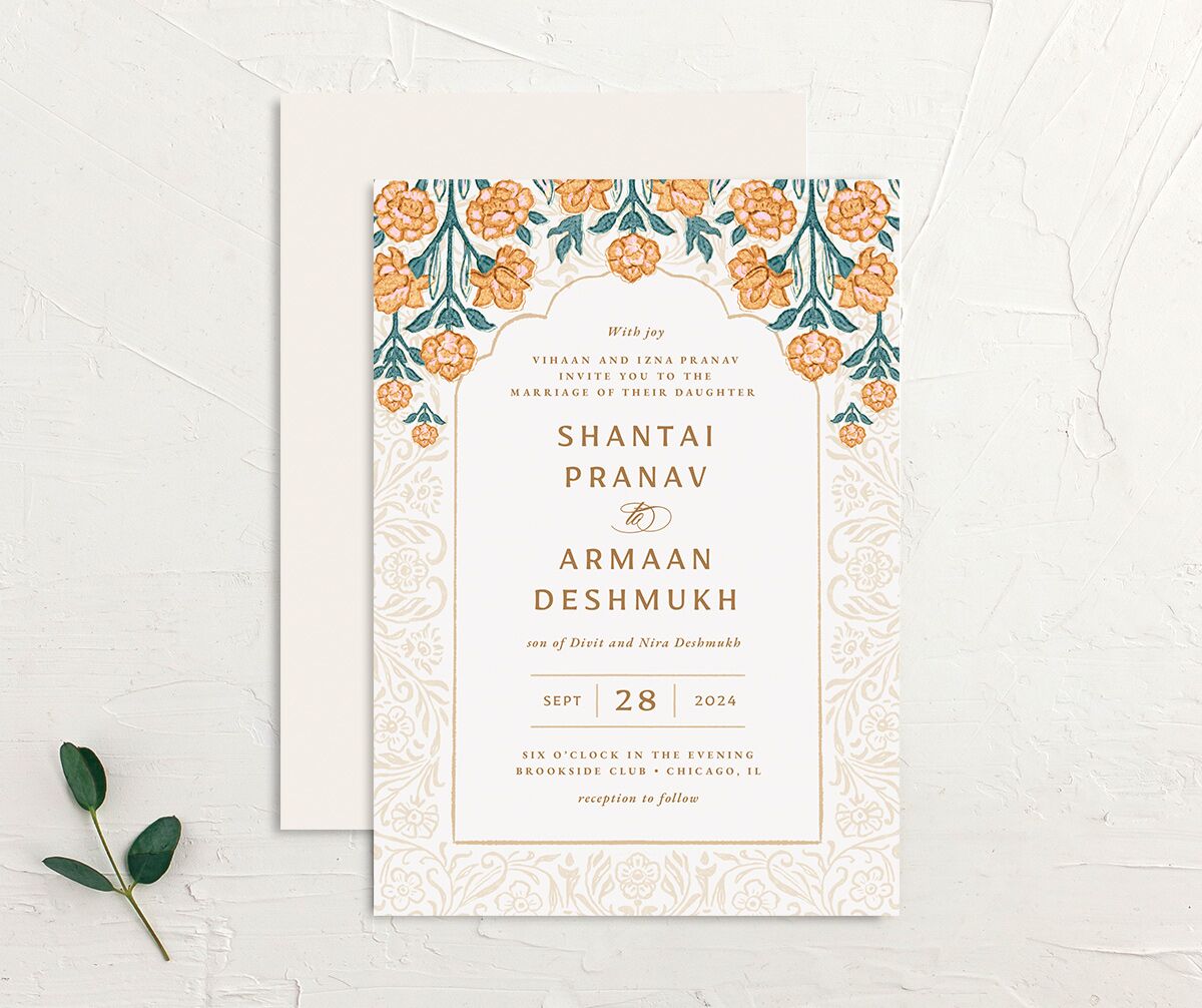 Botanical Blooms Wedding Invitations Daffodil Signature No