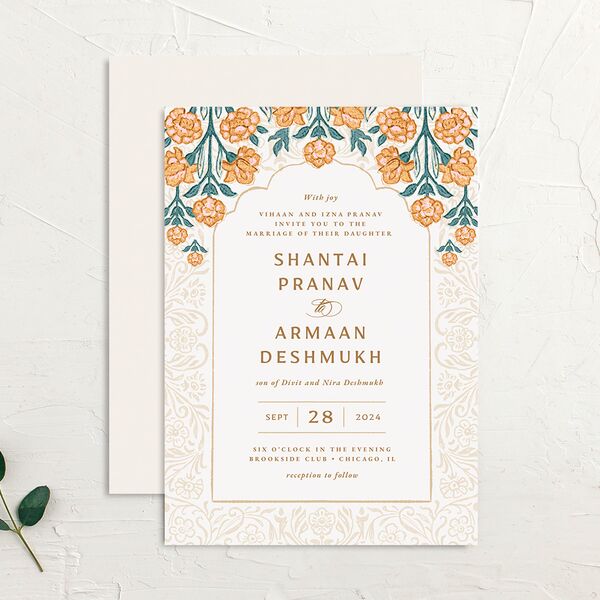Botanical Blooms Wedding Invitations Daffodil Signature No