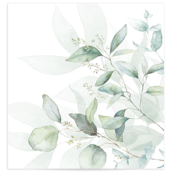 Romantic Greenery Standard Envelope Liners front