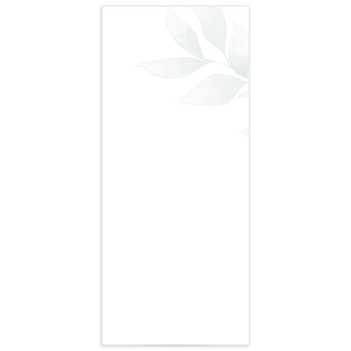 Romantic Greenery Menus Tide Pool Signature