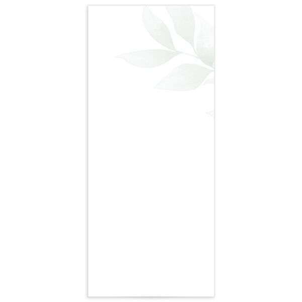 Romantic Greenery Menus Tide Pool Signature