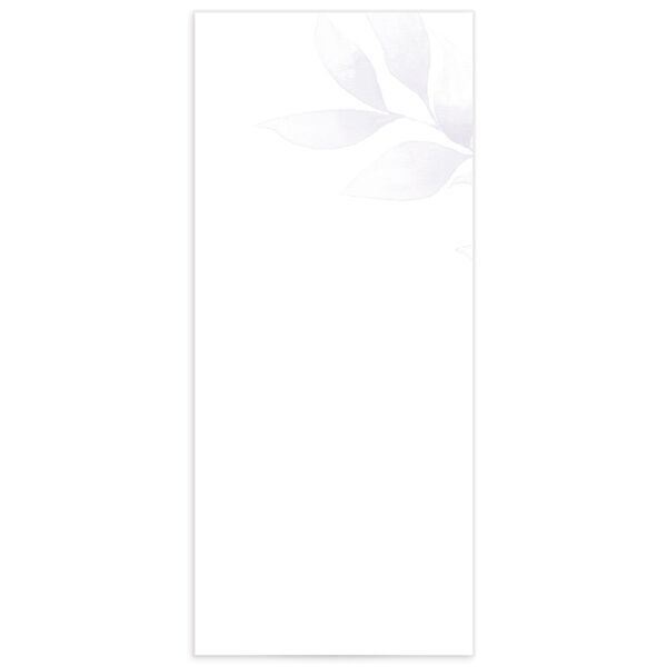Romantic Greenery Menus back