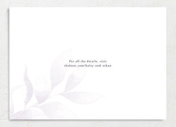 Romantic Greenery Save The Date Cards back