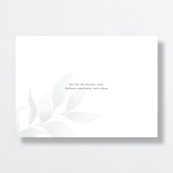 Romantic Greenery Save The Date Cards Tide Pool Signature smooth No Standard