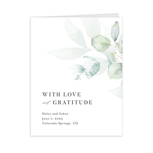 Romantic Greenery Thank You Cards - 