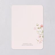 Wildflower Photo Wedding Invitations Peony Signature Blank No Rounded