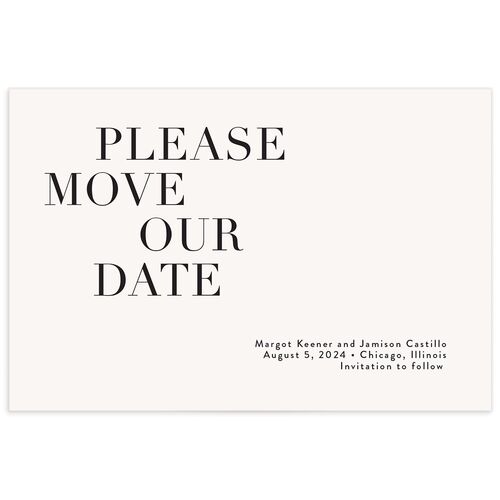 Versatile Vogue Change the Date Postcards - White