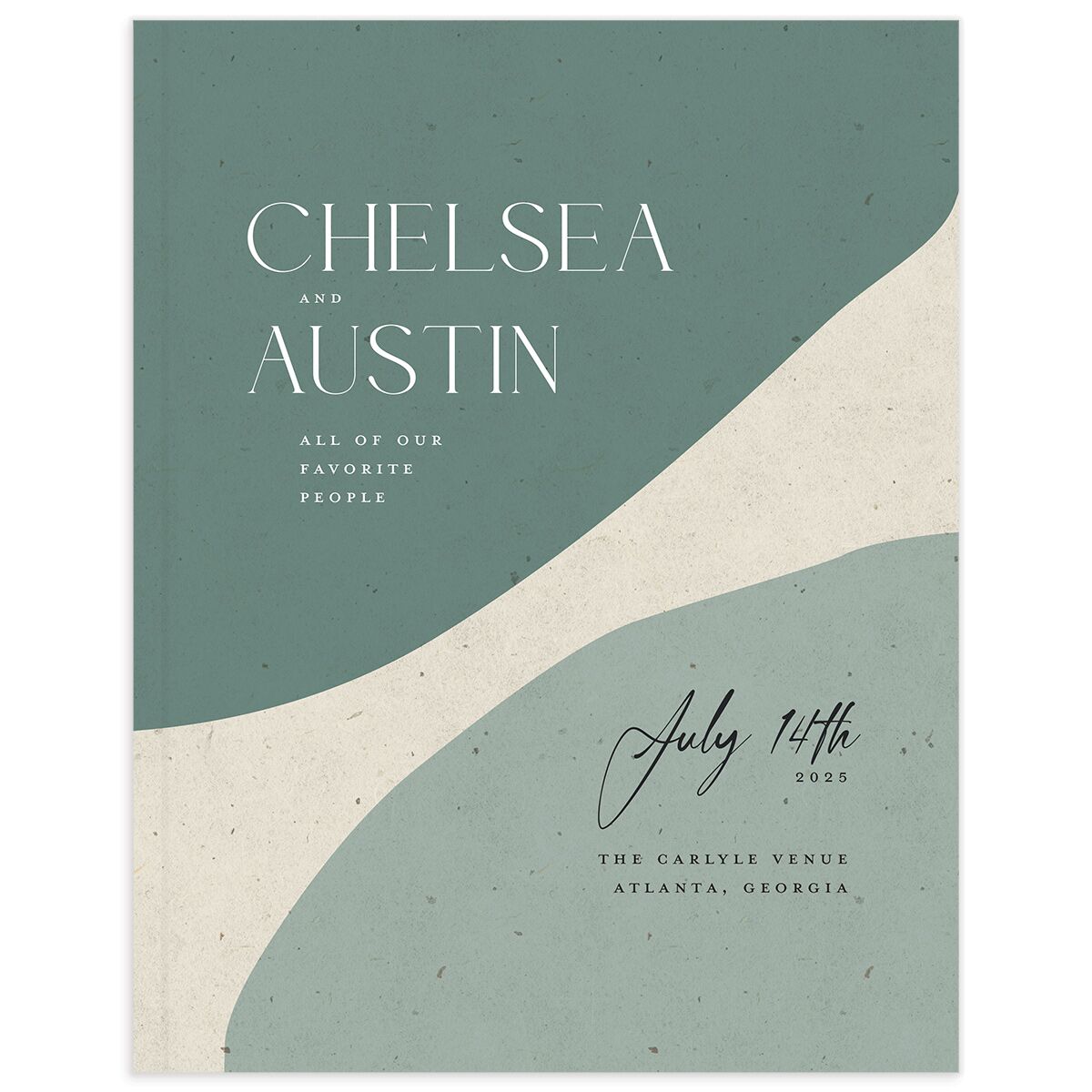 Modern Organic Wedding Guest Book