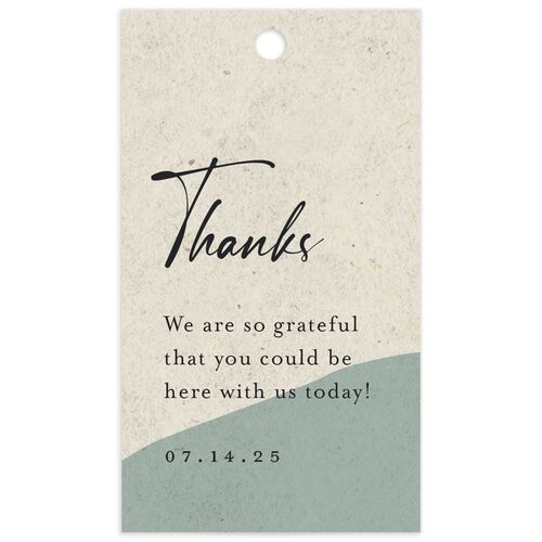 Modern Organic Favor Gift Tags Eucalyptus Signature