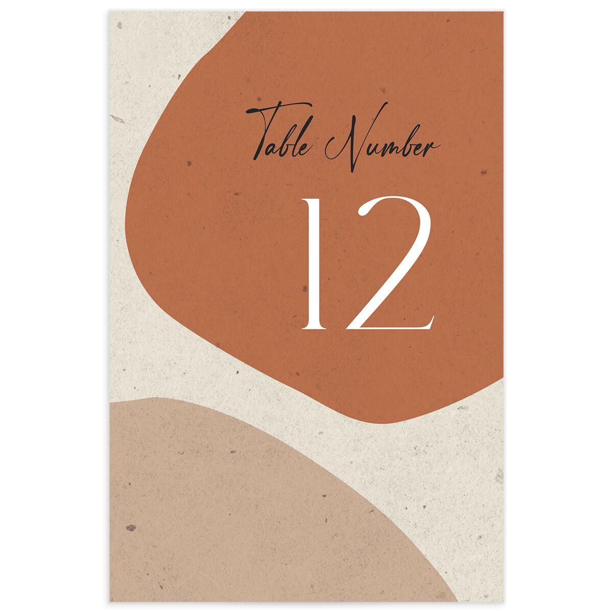 Modern Organic Table Numbers