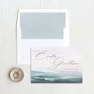 Abstract Beach Standard Envelope Liners Standard Regency Blue