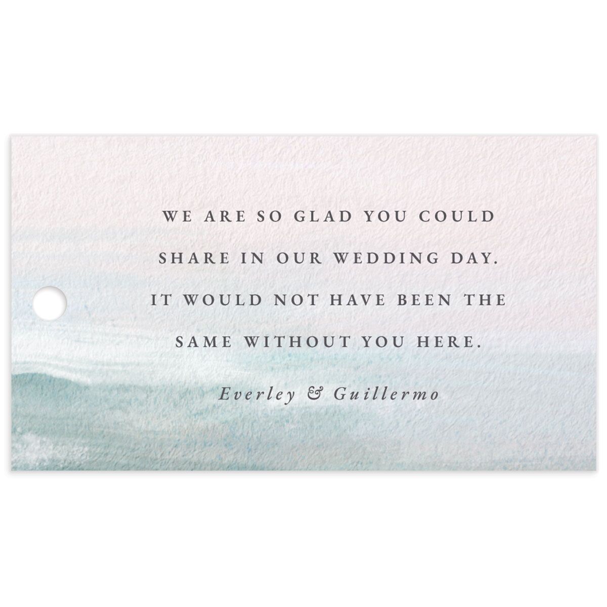 Abstract Beach Favor Gift Tags