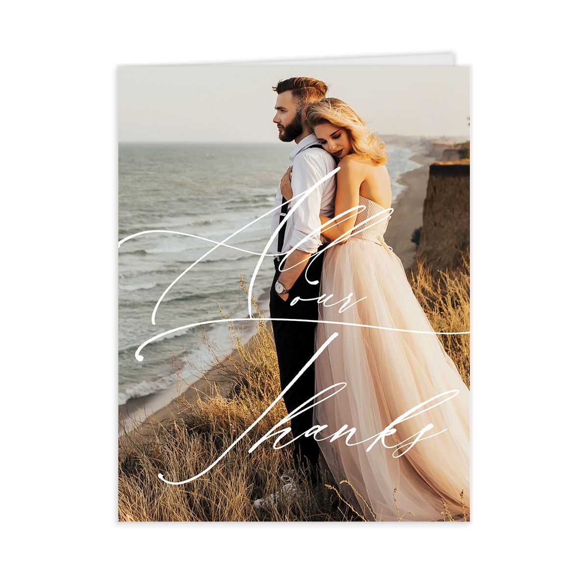 Abstract Beach Thank You Cards