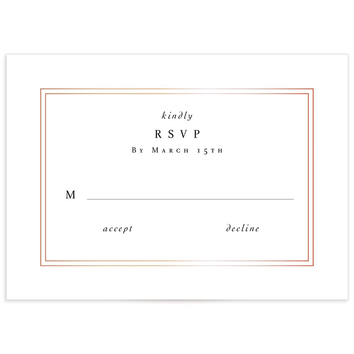 Classic Marble Wedding Response Cards