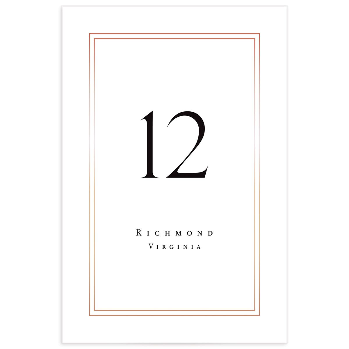 Classic Marble Table Numbers