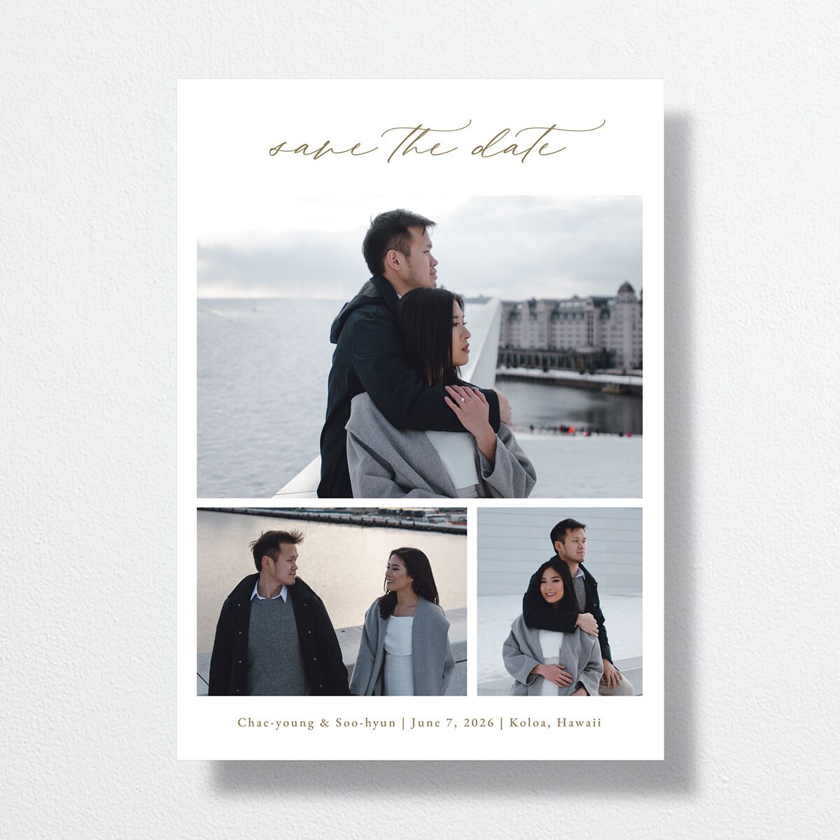 Bom Bloom Save the Date Cards front