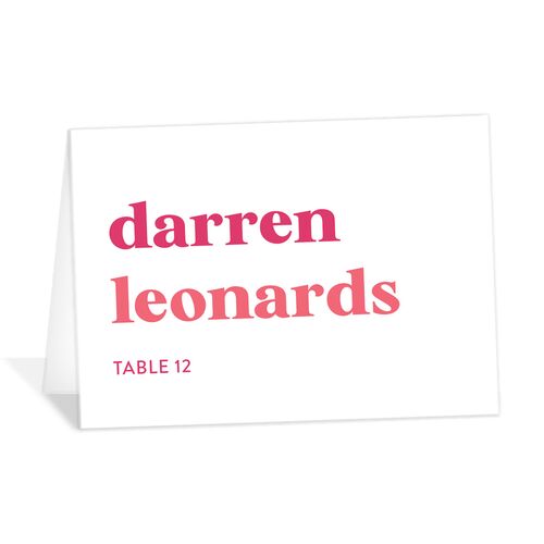 Vibrant Bold Place Cards - 