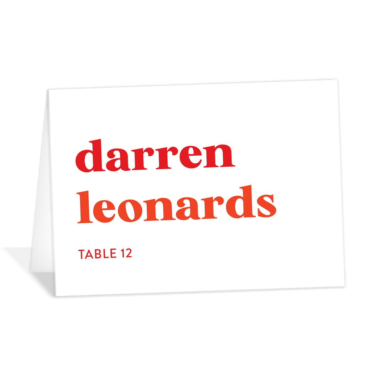 Vibrant Bold Place Cards