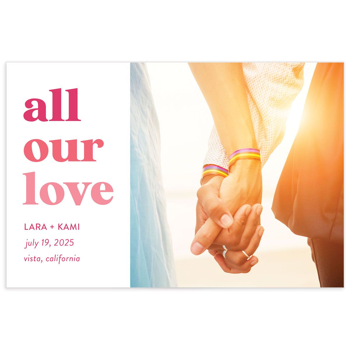 Vibrant Bold Thank You Postcards