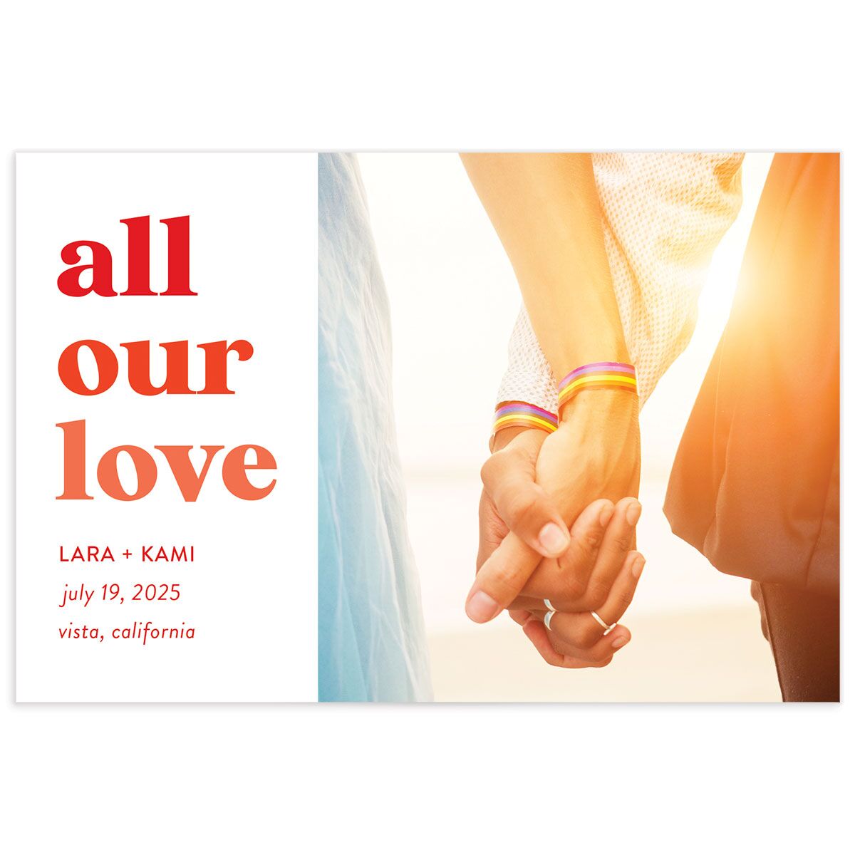 Vibrant Bold Thank You Postcards