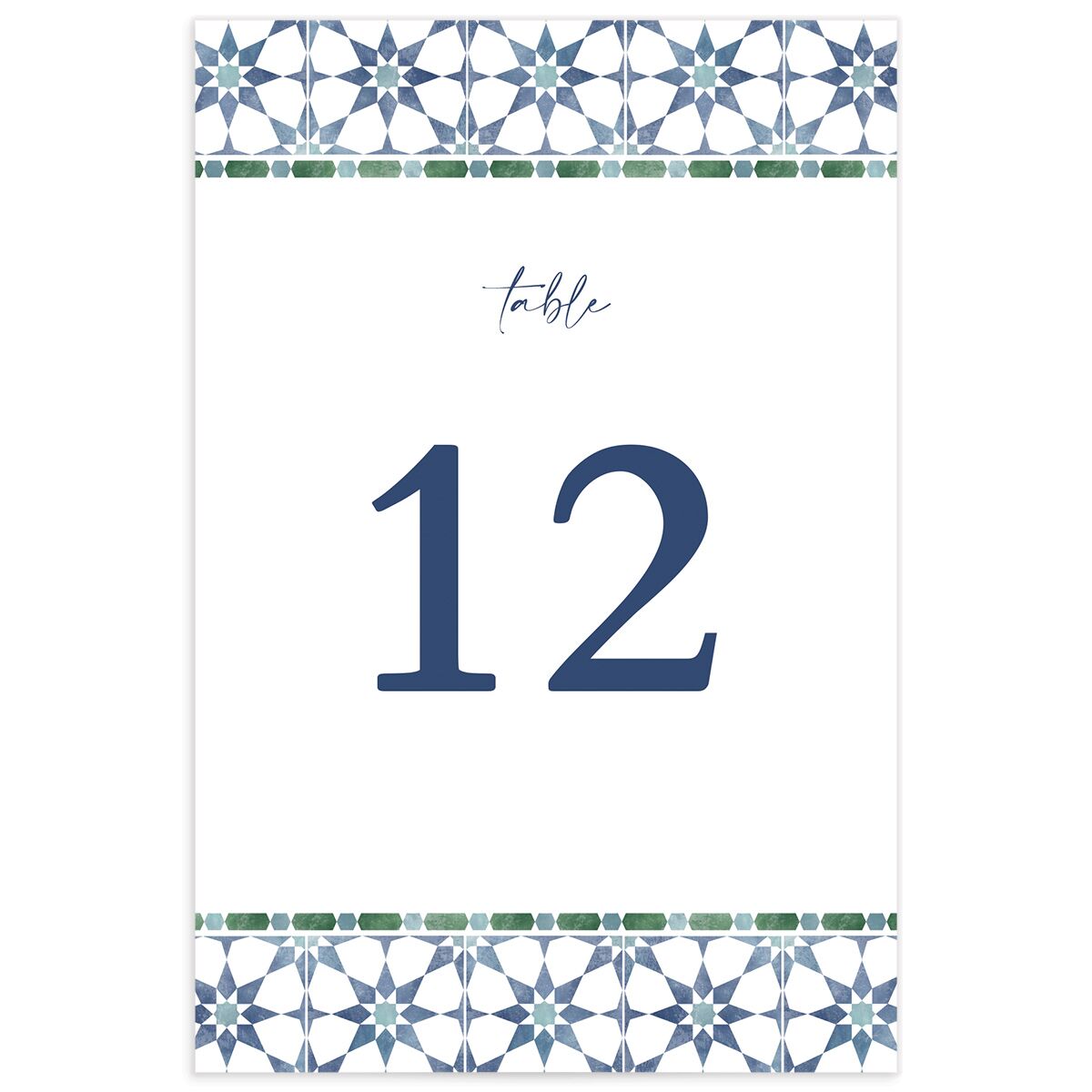 Talavera Tile Table Numbers