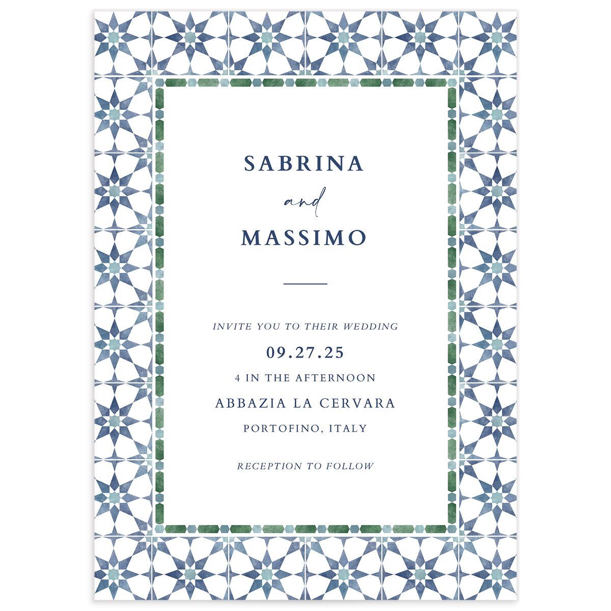 Talavera Tile Wedding Invitations