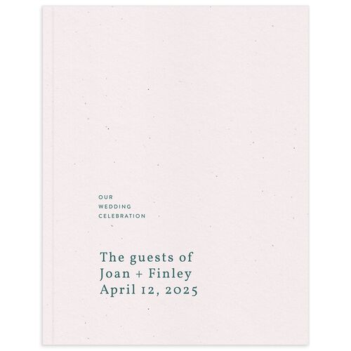 Modern Lens Wedding Guest Book Deep Lake