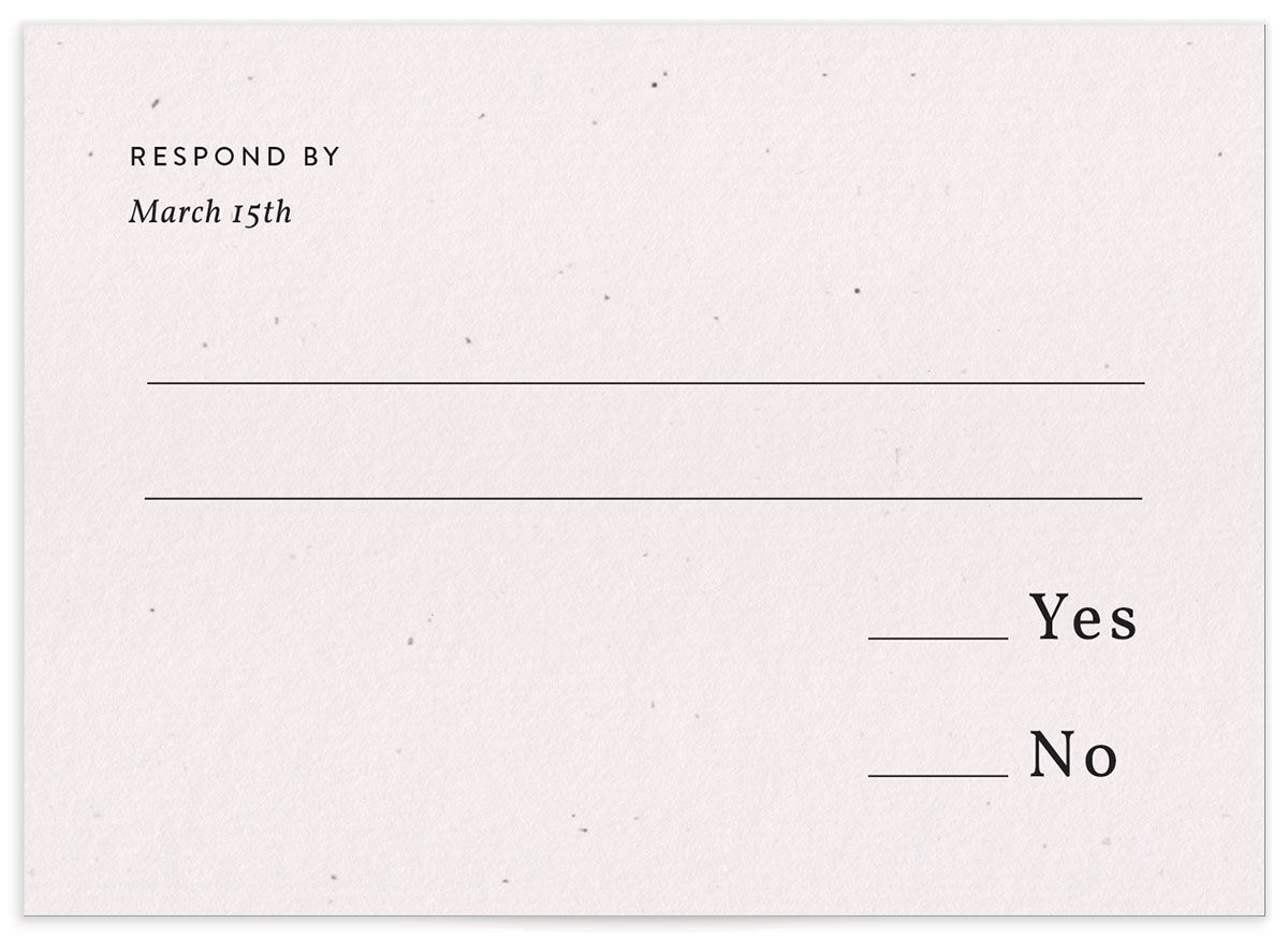 Modern Lens Wedding Response Cards — view 1