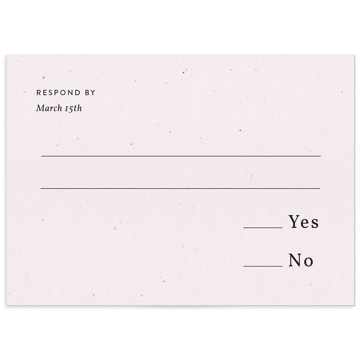 Modern Lens Wedding Response Cards