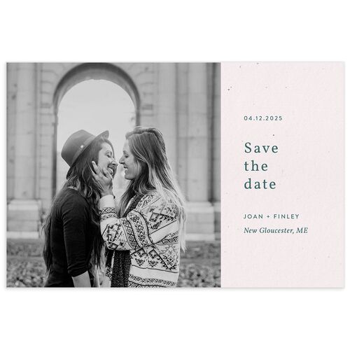 Modern Lens Save The Date Postcards  Deep Lake