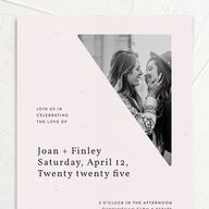 Modern Lens Wedding Invitations Licorice Signature No