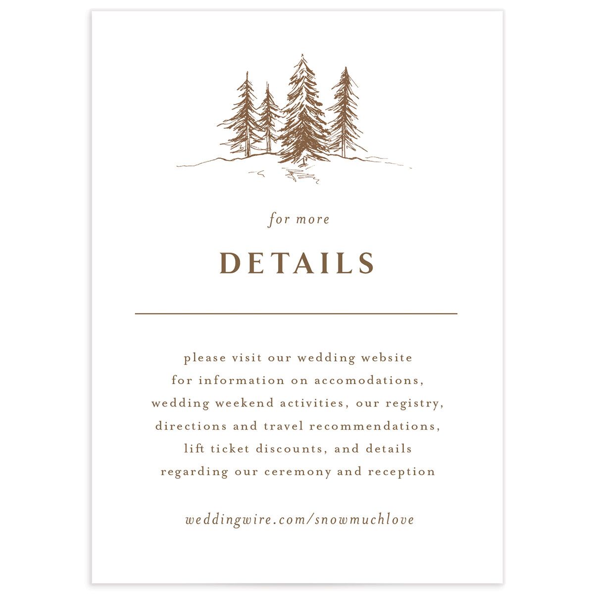 Storybook Mountaintop Wedding Enclosure Cards