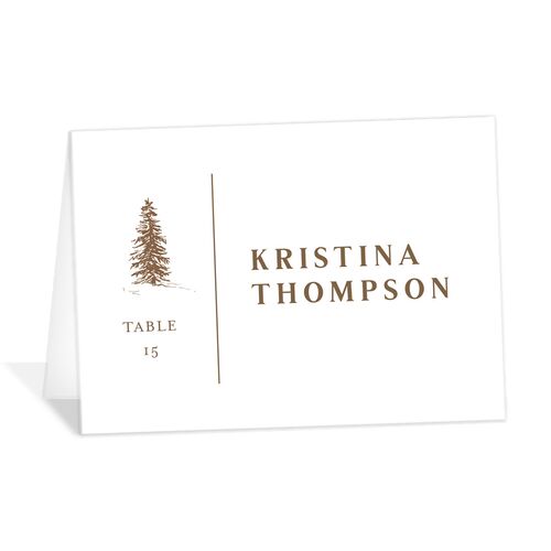 Storybook Mountaintop Place Cards - Brown