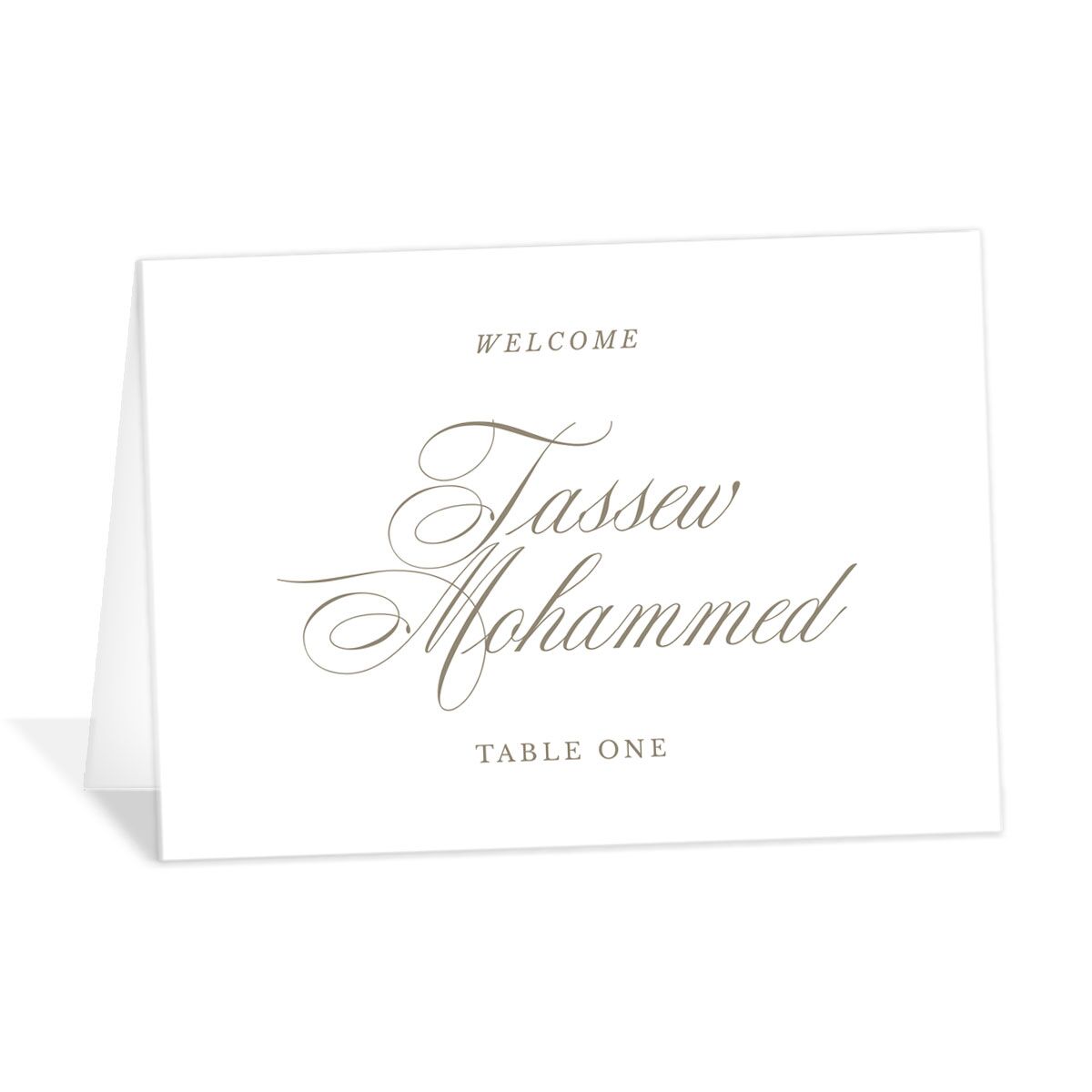Flowing Script Place Cards