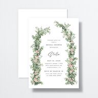 Floral Arc Bridal Shower Invitations Shell Pink Signature Standard