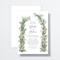 Floral Arc Wedding Invitations Shell Pink Signature No Standard