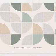 Mod Pattern Save The Date Cards Moon Rock Signature smooth No