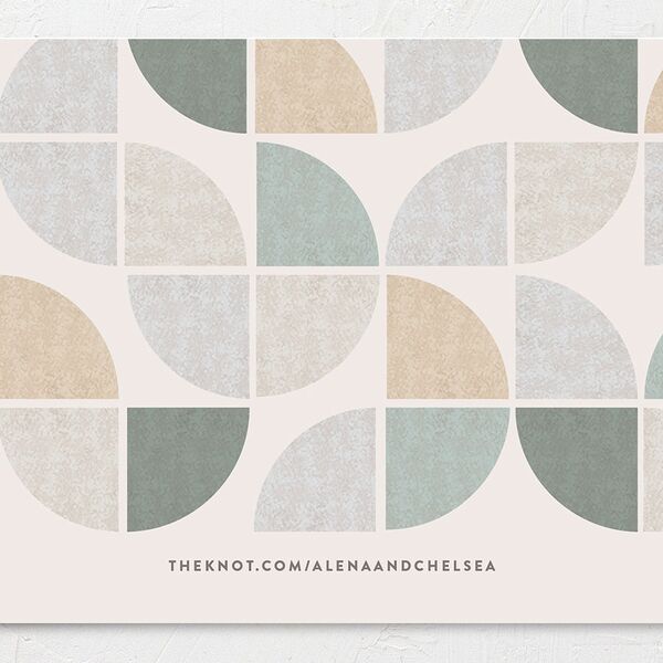 Mod Pattern Save The Date Cards Moon Rock Signature smooth No
