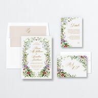 Opulent Garden Wedding Invitations Scottish Green Signature No Standard