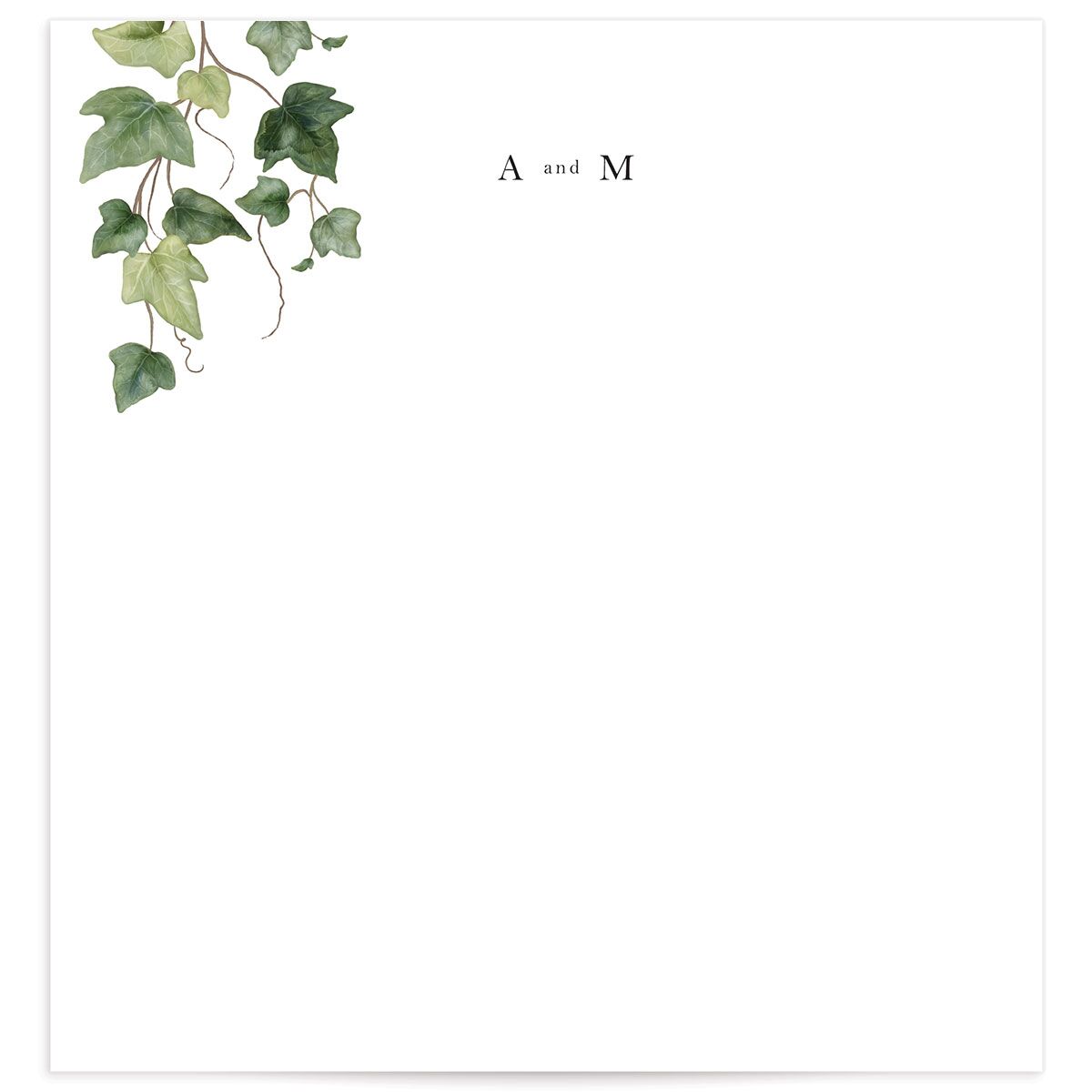 Elegant Ivy Standard Envelope Liners