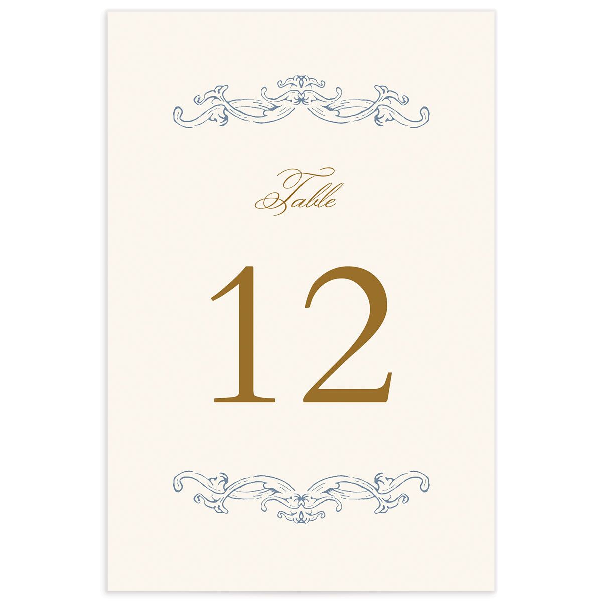Romantic Rococo Table Numbers