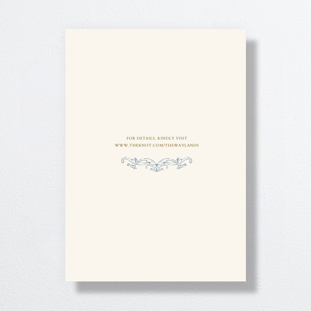 Romantic Rococo Wedding Invitations Dusty Blue Signature No Standard