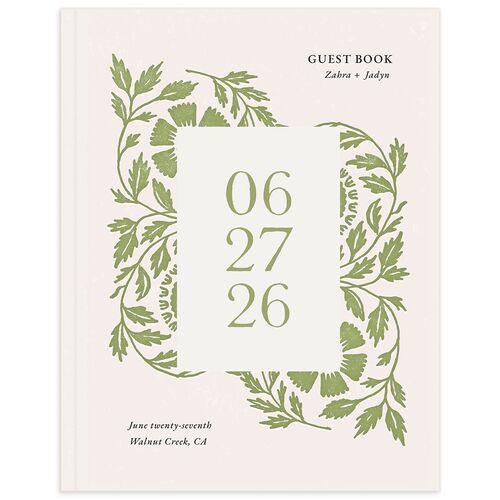 Block Print Guest Books Meadow