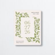 Block Print Save The Date Magnets Meadow Magnet Paper