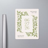 Block Print Save The Date Magnets Meadow Magnet Paper