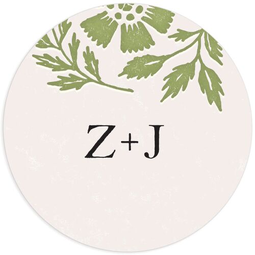 Block Print Wedding Stickers - 