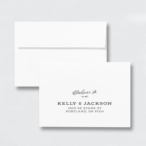 Country Lavender Wedding Response Card Standard Envelopes White Standard Plum Return Address